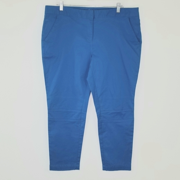 DEREK LAM Turquoise Capri Pants, size 16 - Picture 1 of 6